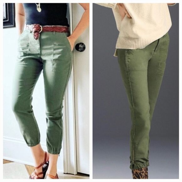 ☔️🔹️Cabi Olive Compass Midrise Traveler Jogger Pants Size Size 4 - Picture 15 of 15